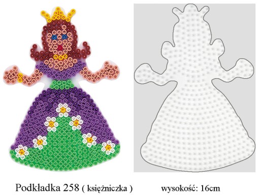 PRINCESS podložka pod korálky HAMA Pyssla