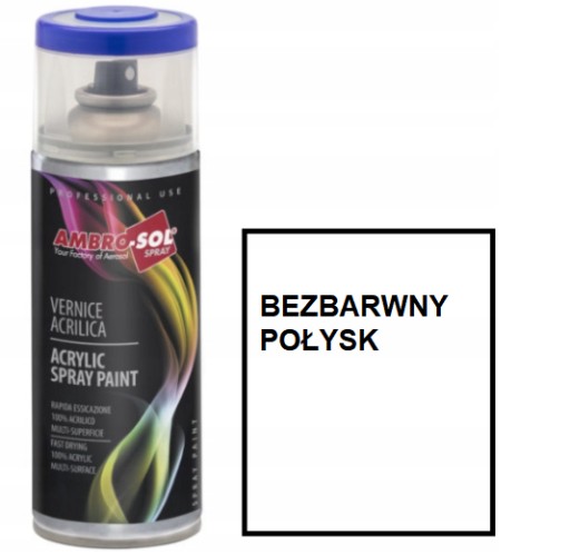 AKRYLOVÝ LAK Bezfarebný RAL 000 lesk.