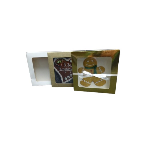 Krabička s okienkom 15 x 15 x 2 cm (5 ks) Eko
