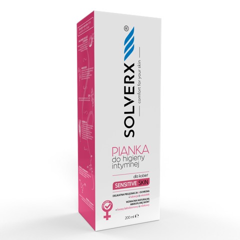 Solverx Pena na intímnu hygienu atopickej pokožky pre atopickú pokožku 200 ml