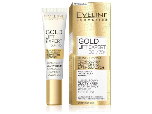 Očný krém Eveline Gold Revita Expert 50+/70+