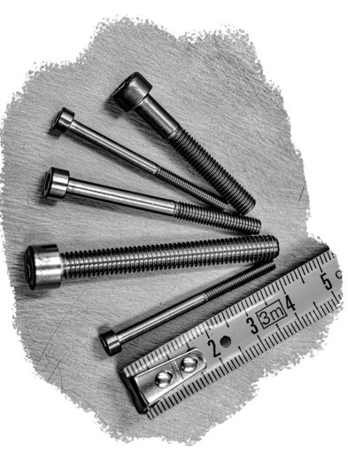 M5x45 NEREZ NEREZOVÝ VALEC ŠMUSOVÁ SKRUTKA A2 912(10)