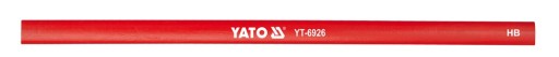 YT-6926 TESÁRSKA ceruzka, ČERVENÁ HB, YATO 1ks