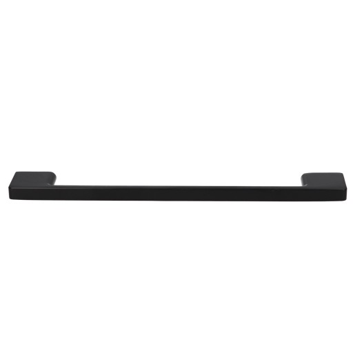 Moderná nábytková úchytka na kuchynské skrinky 160mm, čierny kov + skrutka