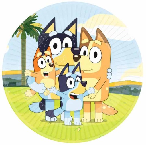 BLUEY BINGO NARODENINOVÉ PAPIEROVÉ TANIERKY 8 ks