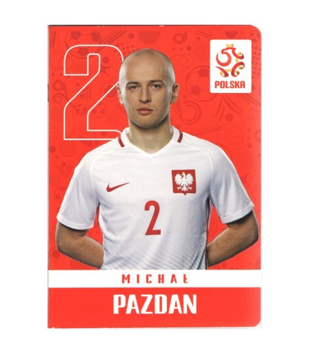 Štvorcový zápisník 32k Futbal Michał Pazdan 1
