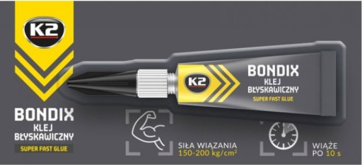 K2 BONDIX SUPER FAST Rýchloschnúce lepidlo 3g B1000