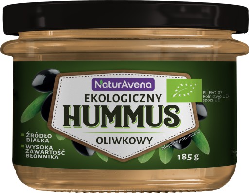 HUMMUS S BIO OLIVAMI 185 g - NATURAVENA