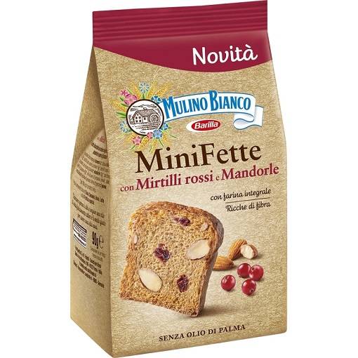 Mulino Bianco Mirtilli Mandorle - mini sucháre 90g