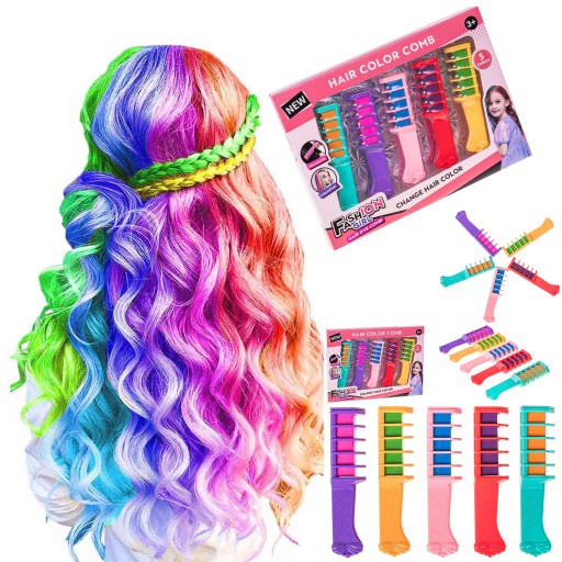 UMÝVATELNÁ KRIEDA NA FARBENIE VLASOV PRE DETI ZDÔRAZŇUJE HAIRSTYLING