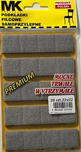 PLSTENÉ PODLOŽKY K NÁBYTOKOVÝM STOLIČKÁM STôL 22X22