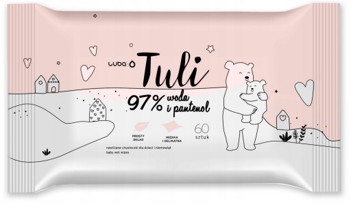 Tuli zvlhčený papier s vôňou pre deti s panthenolom 97% vody