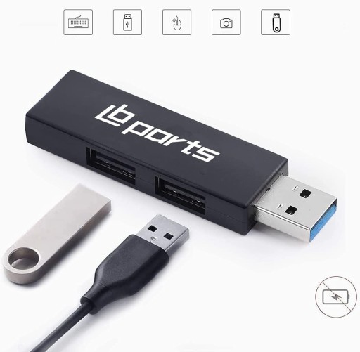 ADAPTÉR ADAPTÉR ROZBOČOVAČ PLITTER USB 3 PORTY 3V1 PRE PRENOSNÝ POČÍTAČ