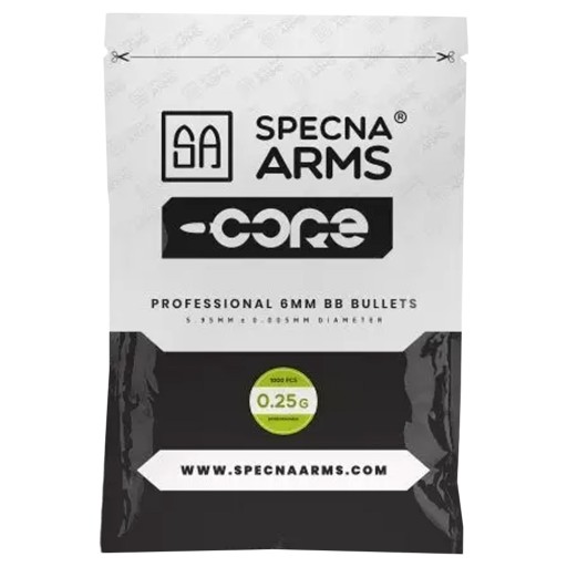 ASG GULE AIRSOFT JADROVÉ BIO MUNÍCIA 0,25g 1000 ks. SPECNA ARMS BIELA