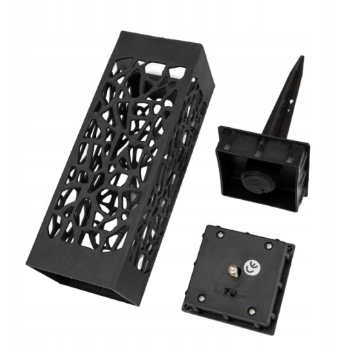 ZÁHRADNÁ SOLÁRNA LAMPA ČIERNA STÓĽOVÁ LED LAMPA 18x6x6 cm