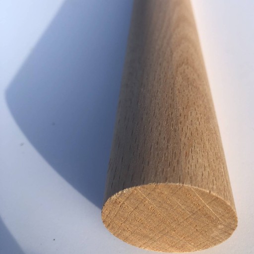 Hmoždinka z buku hladká 33 cm, drevená tyč 6 mm