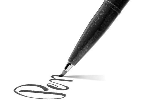 Kaligrafická fixka PENTEL Sign Pen Brush, tmavo hnedá