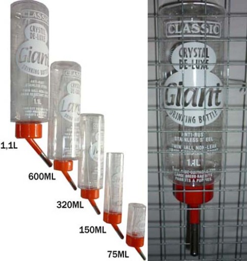 Guľôčkové napájačky pre hlodavce 1100ml napájačka pre králiky