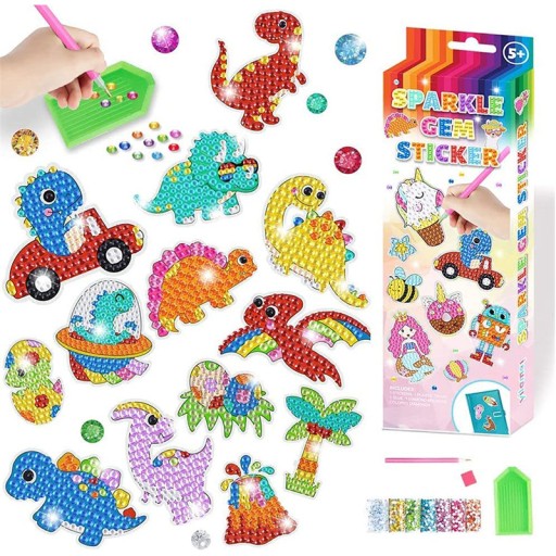 Diamantové vyšívanie Diamantová maľba Mozaika 3D DINOSAURY 5+ Norimpex