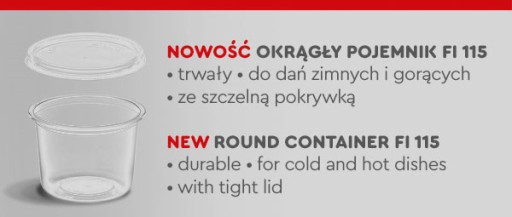 Okrúhle PP plastové nádoby 500ml, priemer 115, 50 ks.