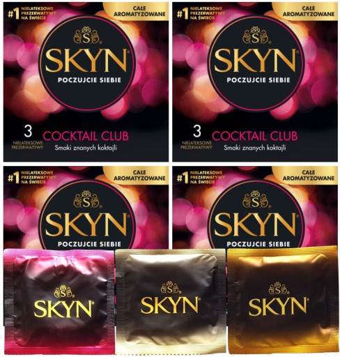 Unimil Skyn Cocktail Club nelatexové kondómy 3 ks