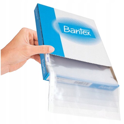 Bantex krištáľové tričká A4 45 µm 100ks priehľadné
