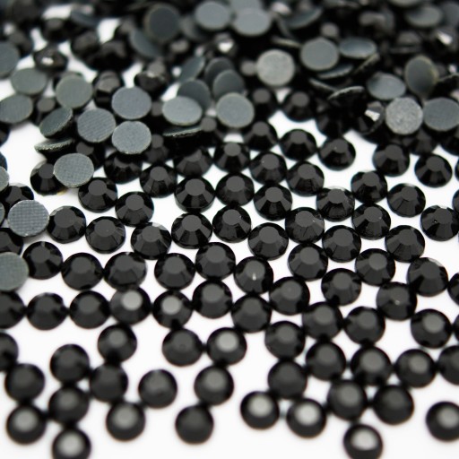 Thermo Jets Rhinestones Crystals Black 2mm 1000 ks