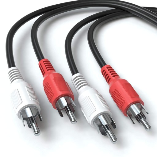 Cinch RCA stereo audio kábel 2 x R/L zástrčka 2m