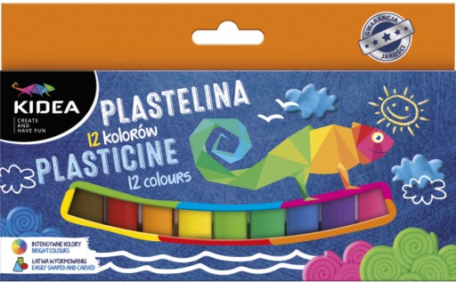Kidea plastelína 12 farieb Kidea