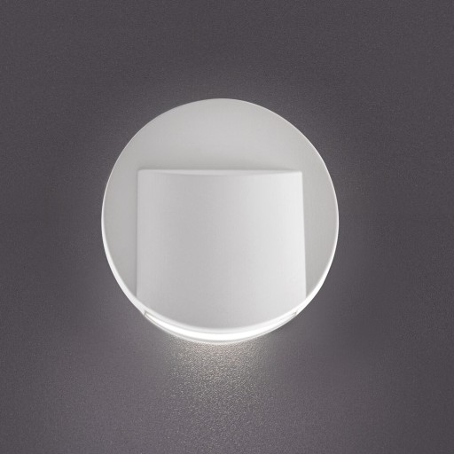 LED svietidlo na schodisko 3000K 15lm CIRCLE WHITE KANLUX