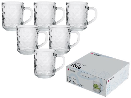 Hrnček z vlnitého skla 250 ml