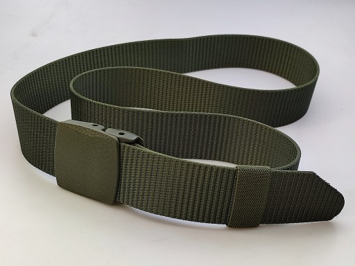 Nohavicový opasok, 4 cm, dĺžka 120 cm, olivová/khaki