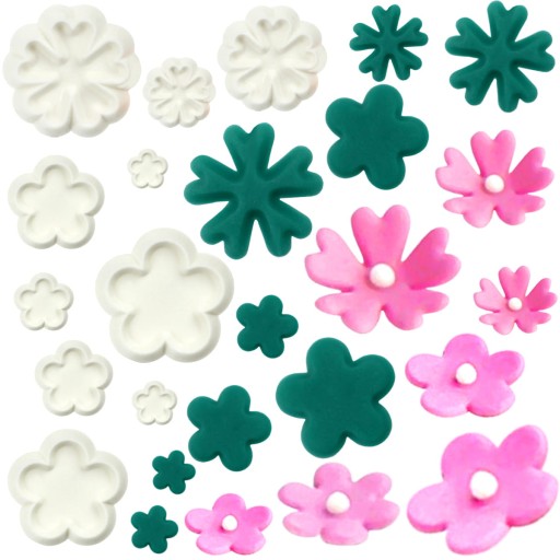 Formičky, vykrajovátka, vykrajovačky, marcipán Flowers Daisies 10 ks.