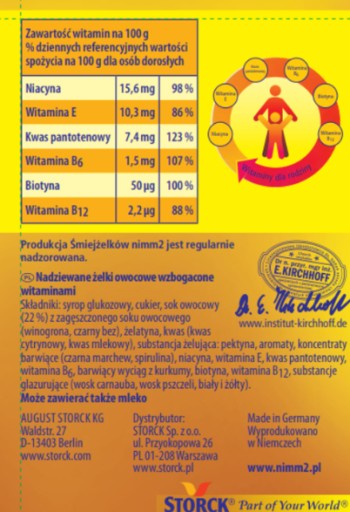 NIMM2 ŚMIEJŻELKI SOKKI 90G plnené ovocné želé fazuľky