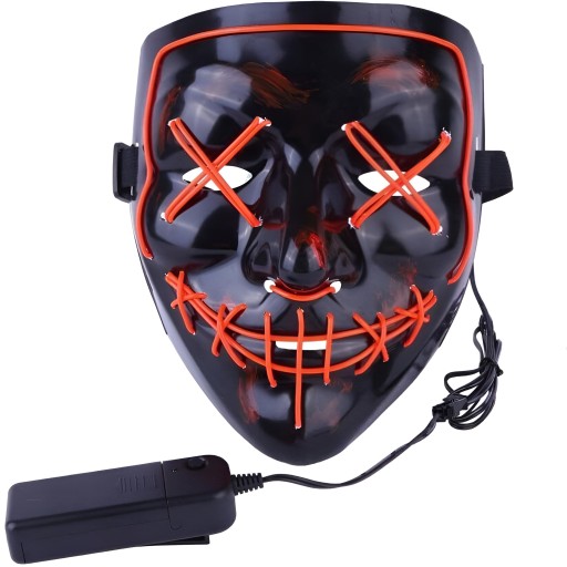 LED MASKA SVIETIACA LED HALLOWEEN PURGE PARTY