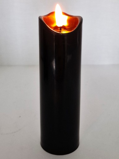 LED vložka na sviečky, čierna, 17,5 cm LED sviečka na batérie, čierna