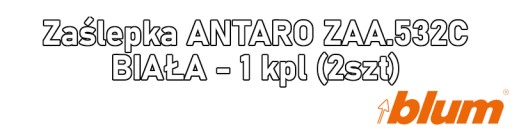ANTARO ZAA.532C zástrčka, BIELA - 1 sada (2 ks)