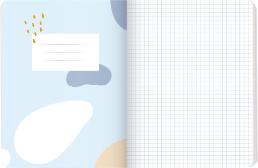 Top 2000 notebook A5/16K mriežka Divoké zvieratá