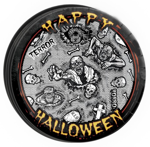 ZOMBIE HALLOWEEN PAPIEROVÉ TANIERE 8 KS 23CM