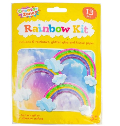 Kreatívna umelecká sada DIY RAINBOW výrezov pre deti 6x
