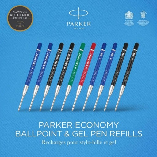 QUINKFLOW ECONOMY BALLPOINT NÁPLŇ ČERVENÁ M 2 KUS PARKER