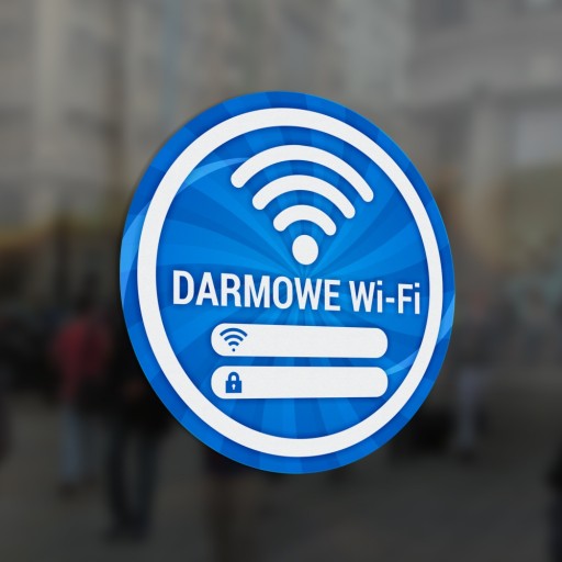 Nálepka: Bezplatné Wi-Fi 15x15