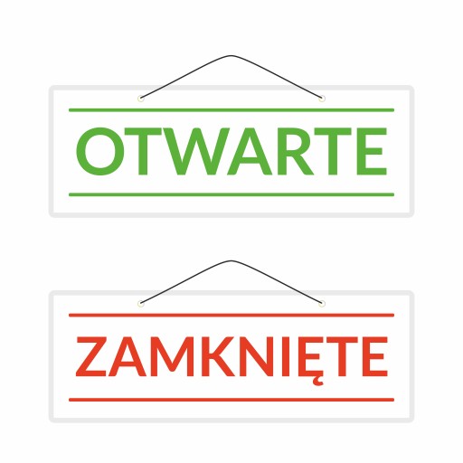 OTVORENÉ ZATVORENÉ laminovaná tabuľka