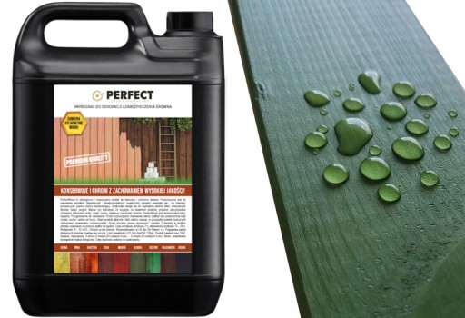 PERFECT WOOD tónovacia impregnácia dreva 1 L ZELENÁ 12 m2