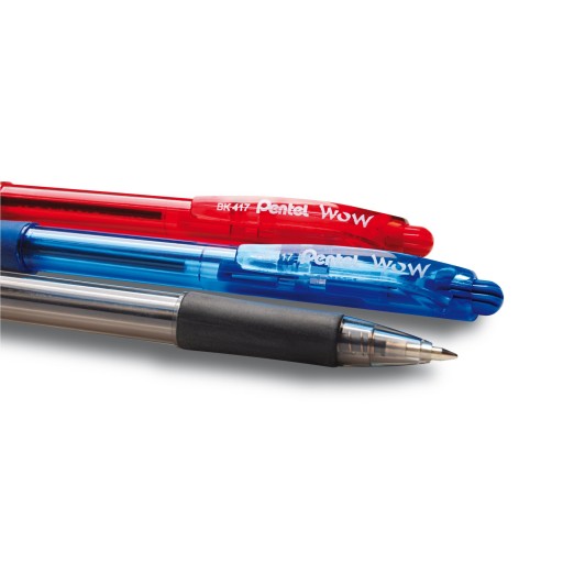 AUTOMATICKÉ GULIČKOVÉ PERO BK 417 0,7 ČERVENÁ PENTEL