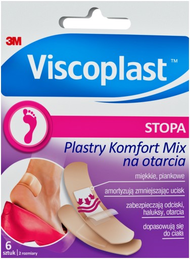 VISCOPLAST KOMFORT Zmes na odreniny 6 ks
