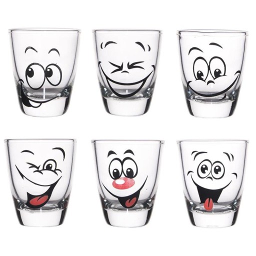 Okuliare humor úsmevy na vodku 6 ks