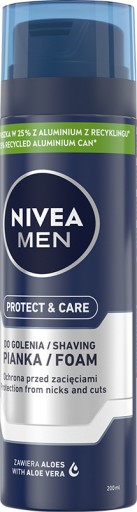 NIVEA MEN PROTECT&CARE Zmäkčujúca pena na holenie pre mužov 200ml