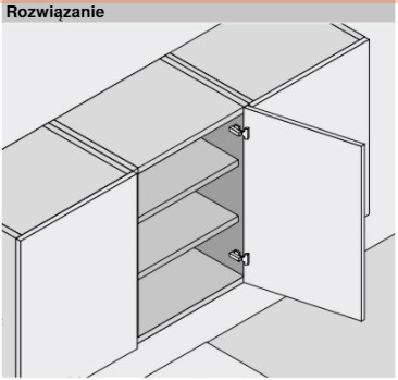 BLUM BRZDA NA PÁNT 71B3650 ONYX DELENIE