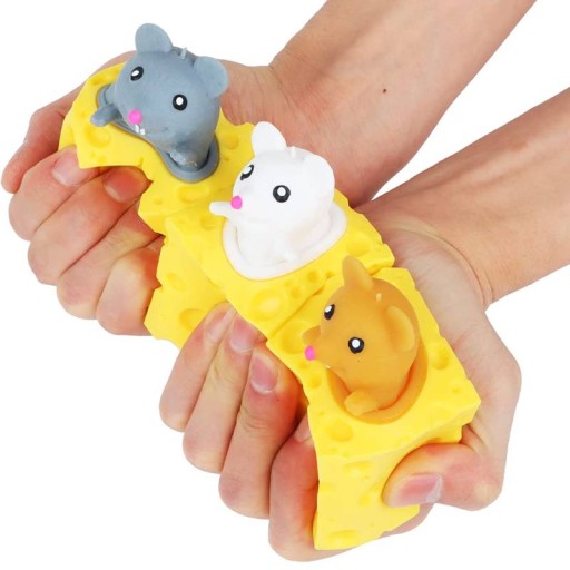 MOCHI SQUISHY SYROVÁ MYŠ GNIOTEK ANTISTRESOVÁ MYŠ